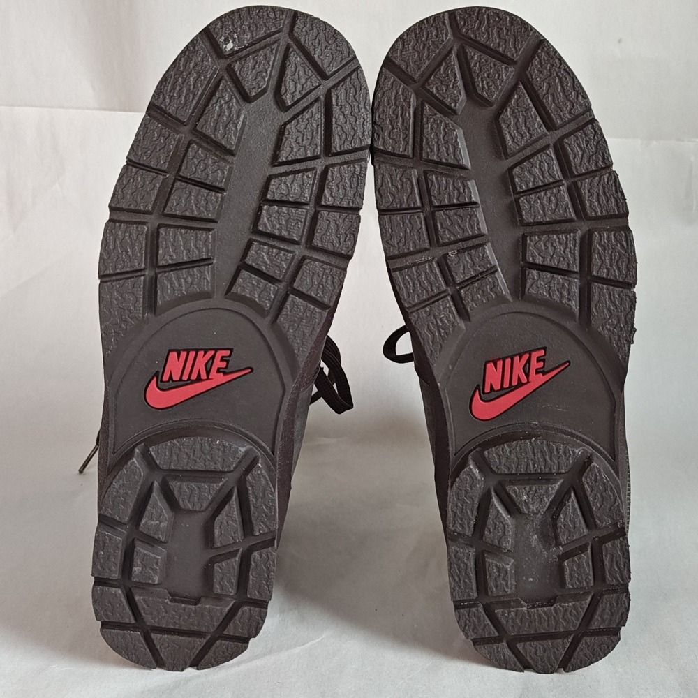Nike Air Hiking Boots Womens Brown Red Tan‎ Leather Lace Up Outdoor Shoes - Picture 9 of 12